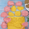 thumbnail image 6 of Gieenan 8 PCS Cookie Cutter Set Plastic Material Cutter Thanksgiving Series Biscuit Mold, 6 of 9