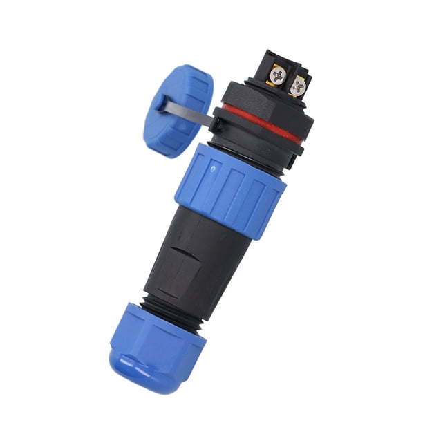 Conector de cable de aviación macho hembra enchufe de aviación de 2 pines 250 V tipo de tuerca trasera circular IP68 impermeable para equipos de comunicación para computadoras ANGGREK Otros