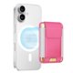 thumbnail image 1 of Cartera MagSafe FINPAC para iPhone 12, 13, 14, 15, 16, 17, RFID, rosa, 1 of 8