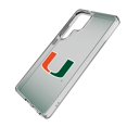 thumbnail image 2 of Miami Hurricanes Linen Logo Galaxy Clear Case, 2 of 6