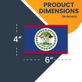 thumbnail image 2 of Magnet Me Up Belize Belizean Flag Vinyl Automotive Magnet Decal, 4x6 Inches, 2 of 7