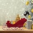 thumbnail image 4 of SOPOTUTU Red Plastic Sleigh Ornament Christmas Tree Hanging Decoration Desktop Party Decor, 4 of 8