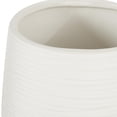 thumbnail image 5 of CosmoLiving by Cosmopolitan 9" Ribbed White Porcelain Ceramic Vase, 5 of 8