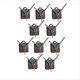 thumbnail image 3 of 10 Piezas de Mecanismo de Movimiento de Reloj de Bricolaje, Kit de Manecillas de Reloj de Pared de Cuarzo Silencioso, Piezas de Herramientas de Repuesto de Reparación, 3 of 8