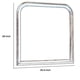 thumbnail image 4 of Espejo Benjara con diseño arqueado moldeado, marco de madera, color marrón y plateado, 4 of 5
