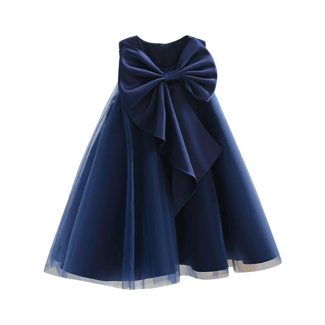 RXIRUCGD 2025 Vêtements d'Été pour Enfants Mode Robe Camisole Sans Manches Couleur Unie Robe de Performance pour Filles