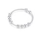 thumbnail image 1 of Anillo de plata de ley 925 antiansiedad para mujer, anillo de cuentas giratorio para hombre, anillo para aliviar el estrés y la ansiedad., 1 of 2