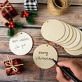 thumbnail image 5 of GoXteam 50Pcs Unfinished Wooden Circles with Holes, 3 Inch Wood Discs for Crafts, Wood Plaque for Carfts, Door Hanger, Burning, Painting, DIY Easter Holiday Crafts Home Decor, 5 of 7