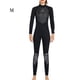 thumbnail image 2 of Naiovety Traje de buceo Neopreno Nylon Traje de baño de manga larga Borde de cuero Clásico Cuello Traje de neopreno de Deportes acuáticos Mujer Negro METRO, 2 of 6