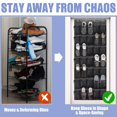thumbnail image 4 of Organizador de zapatos Tiblue para colocar sobre la puerta, 35 bolsillos de malla transpirable, 4 of 9