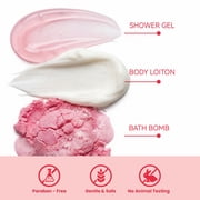 Spa Gift Baskets for Women - 9 Pcs Rose Bath Gift Kits for Mom, Birthday Beauty Self Body Care Sets Gifts Idea for Her Relaxing