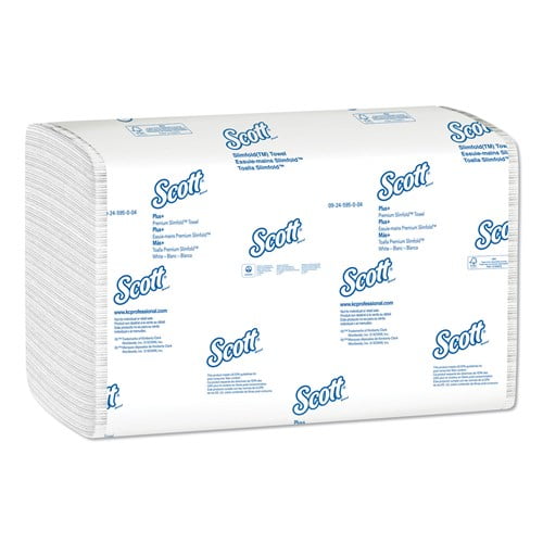 2,400 Towels Scott 01510 White C-Fold Paper Towels KCC01510 