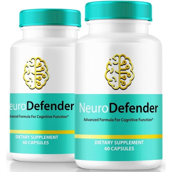 (2 Pack) Neuro Defender Capsules, Unlock Your Potential With NeuroDefender Formula - Supports Cognitive Health, All Natural Pills For Concentration, Memory and Focus,NeuroDefender (120 Capsules)