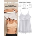 thumbnail image 4 of COMFREE Women's Camisole with Built in Bra Plus Size Tank Top Cami Flowy Casual Tops with Adjustable Strap (S-4XL), 4 of 7