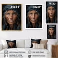 thumbnail image 4 of Designart "Portrait Vibrant Indian Tribal wall art I" Portrait Canvas Print, 4 of 5
