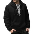 thumbnail image 2 of pstuiky Camisas suaves de manga larga para hombre, Sudadera con capucha informal de colores sólidos para hombre, con bolsillo y manga larga, para hacer ejercicio tops de invierno para hombre l, 2 of 6