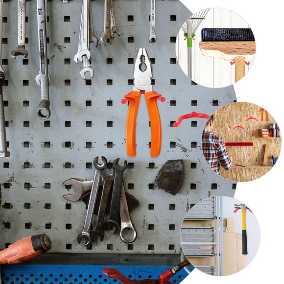 BRIGHTFUFU 6Pcs Garage Organizer Hooks for Storage Heavy Duty Tool Holding Metal
