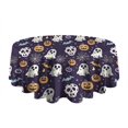 thumbnail image 5 of Dark Halloween Pattern Round Tablecloth 60"x60",Wrinkle Wipeable Table Cloth for Kitchen Dining Room Picnic Patio Party, 5 of 6