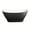 Black, variant on A And E Bath And Shower Tundra-59 60" Free Standing Acrylic Soaking Tub - White