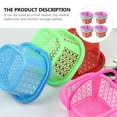 thumbnail image 3 of WRITWAA Plastic Storage Basket Set with Non- Bottom for Home Organization and Storage Solutions, 3 of 6