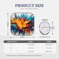 thumbnail image 3 of Bingfone Colorful Paint Print Windshield Sun Shade 2-Piece Foldable Car Front Window Sunshade for Most Sedans SUV Truck-Medium, 3 of 6