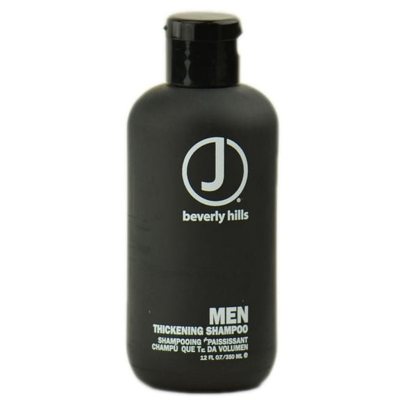 Size : 12 oz , J Beverly Hills Men Thickening Shampoo Hair - Pack of 2 w/ SLEEKSHOP Teasing Comb