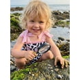 thumbnail image 4 of BemeyourBBs Western Toddler Baby Girl Swimsuit Infant Bathing Suit Summer One Piece Swimwear Cow Bow Watermelon Sleeveless Tie up Straps Ruffle Trim Decor Cute Skirted Beachwear, 4 of 9