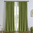 thumbnail image 1 of Joydeco Cortinas Opacas 100 % Color Verde Musgo, Cortinas De 120 Pulgadas, Juego De 2 Paneles, Cortinas Opacas Para Dormitorio, Sala De Estar, Cortinas De Terciopelo Con Aislamiento Térmico De Lujo, B, 1 of 5