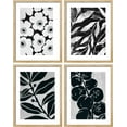 thumbnail image 2 of PixonSign Adhesive Posters Black & White Daisy Flower Plant Leaf Fruit Wall Arts, Set of 4 Floral Botanical Canvas Prints, Nature Wilderness Wall Décor for Home Decor - 8"x10", 2 of 5