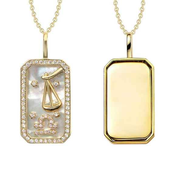 100Fens 12 Constellations Necklace With Diamonds And Colored Stones Zircon Necklace 12 Constellations