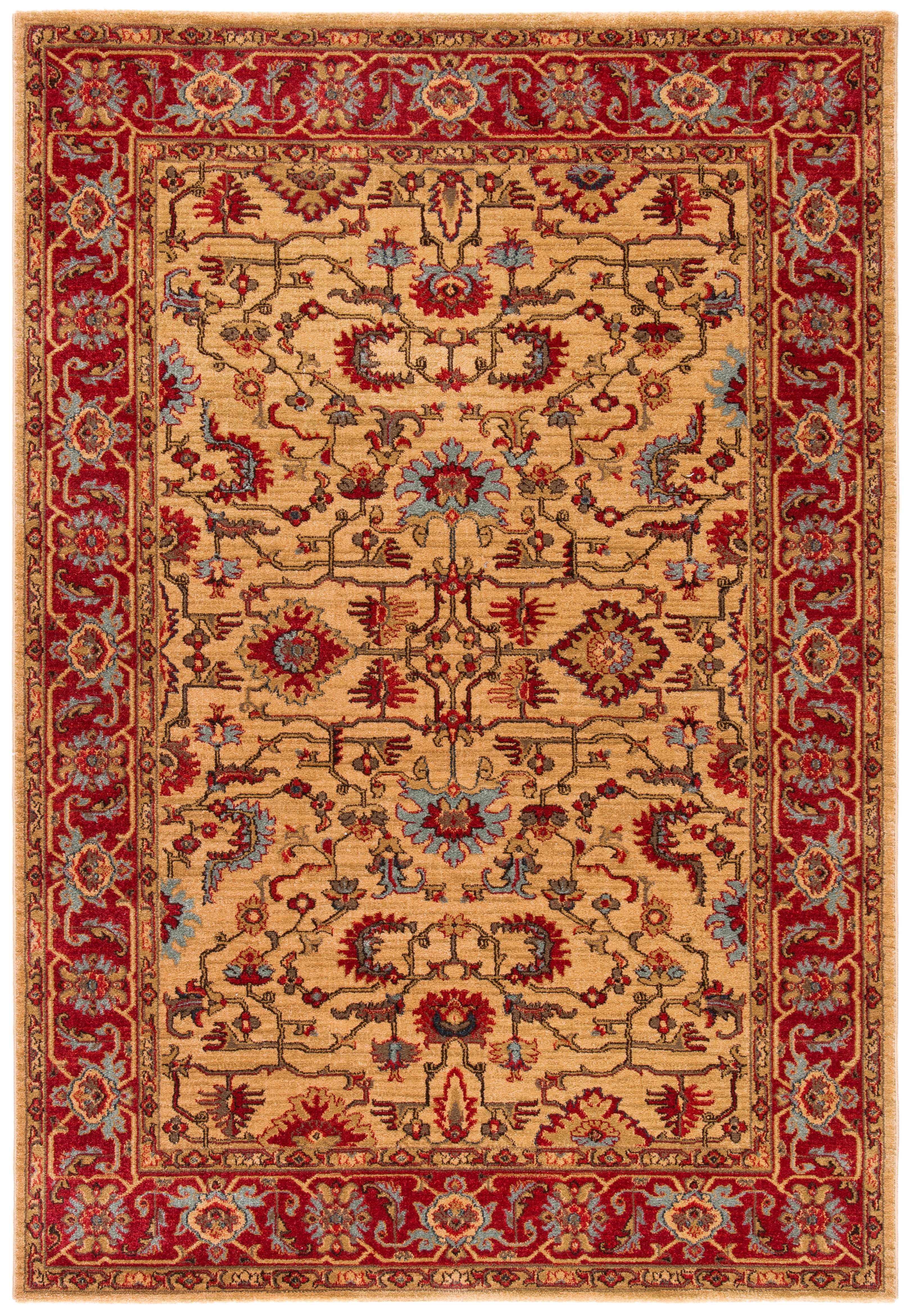 SAFAVIEH Mahal Bentley Oriental Area Rug, Beige/Red, 9' x 12'