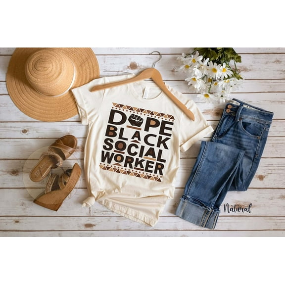 Dope Black Social Worker Shirt
