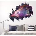 thumbnail image 4 of Pegatina de pared brillar 1 pieza de planetas 3D 50*70cm, 4 of 5