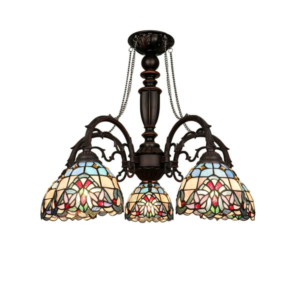 RADIANCE goods Victorian-Style Dark Bronze 5-Light Large Chandelier 27" Wide