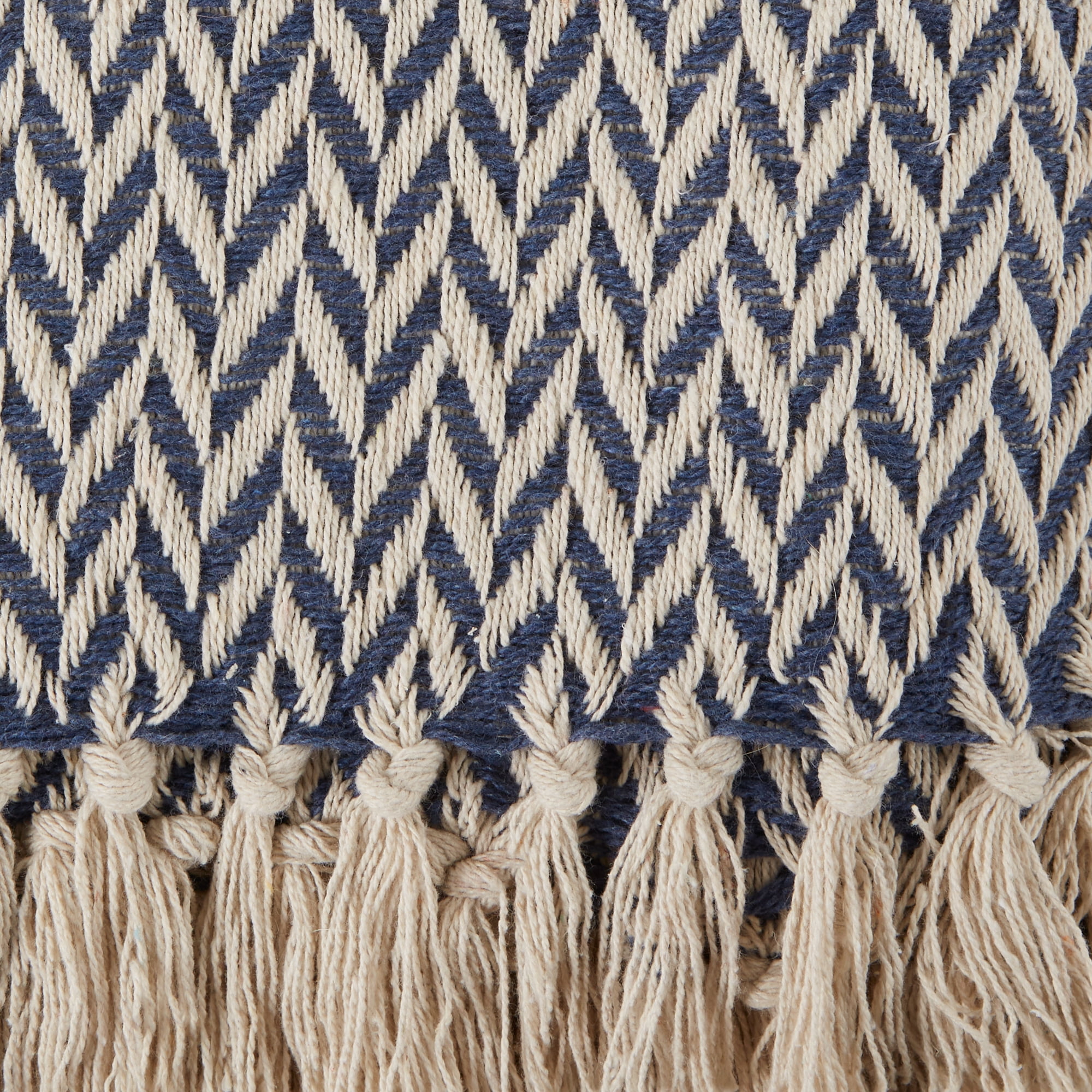 DII Zig-Zag Cotton 50x60-Inch Throw Blanket