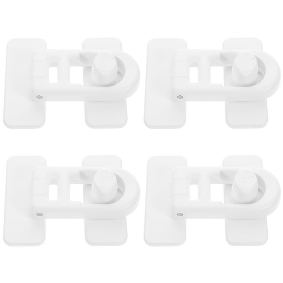 Hemoton 4pcs Child Safety Lock For Refrigerator Door Baby Proof Oven Lock Multi-Functional Cabinet Latch Protects Toddlers From Harm Ideal For Home Daycare Nursery
