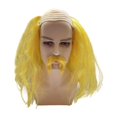 thumbnail image 1 of Accesorio de vestuario de peluca caldera y barba para el juego de rol de fiesta de Halloween Amarillo, 1 of 8