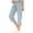 8# Light Blue, variant on Cargo Capris For Women With Pockets Casual Drawstring Baggy Petite Pants Lightweight Low Rise Hiking Athletic Work Joggers Khaki M
