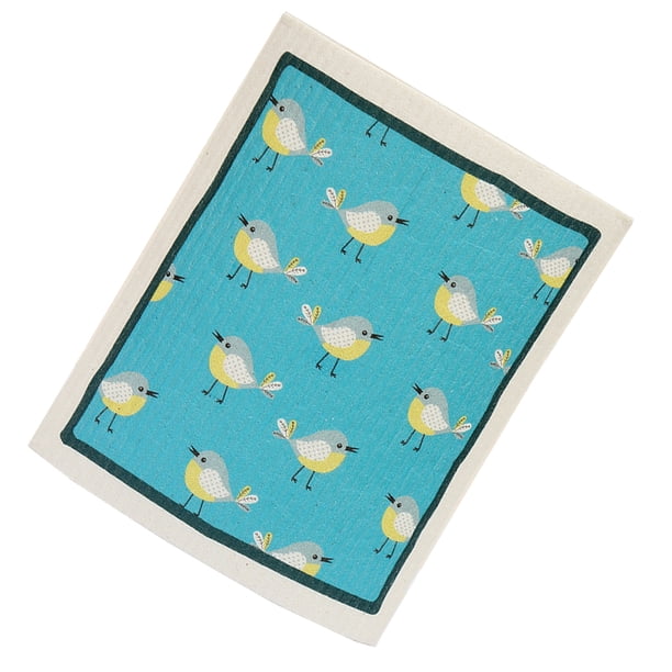 Yuarrent Paño de limpieza de cocina Toalla de Vajilla Herramienta limpia Paños de Suministros de limpieza para el hogar pájaros pequeños