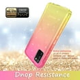 thumbnail image 5 of Samsung Galaxy S21 FE Case With Built-in Screen Protector, Rosebono Hybrid Glitter Sparkle Transparent Colorful Gradient TPU Skin Cover 360 Protection Case For Samsung Galaxy S21 FE (Gold/Pink), 5 of 5