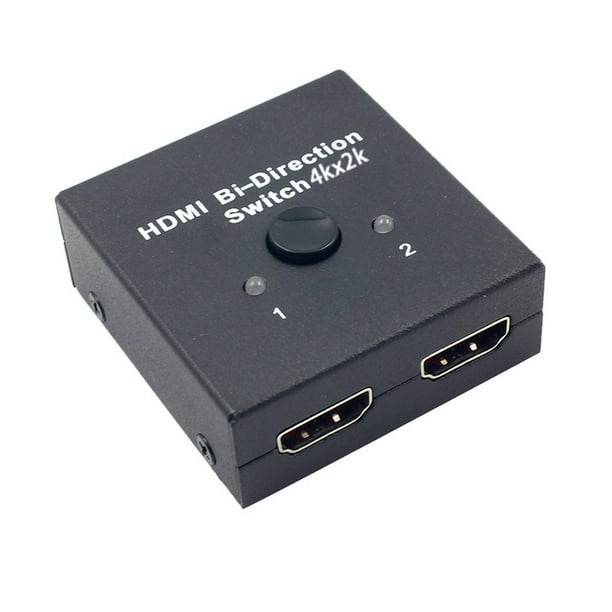 Interrupteur Bidirectionnel HDMI Splitter 2 x 1 / 1 x 2 AB HDMI Hub-HDCP Passe-Partout Prend en Charge Ultra HD 4K