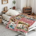 thumbnail image 5 of Personalized Blanket with Photo Text Custom Photo Blankets Customized Photos, Picture Blanket Gifts for Family and Friends on Christmas Wedding Mothers Day, Father Day Blankets, 5 of 5
