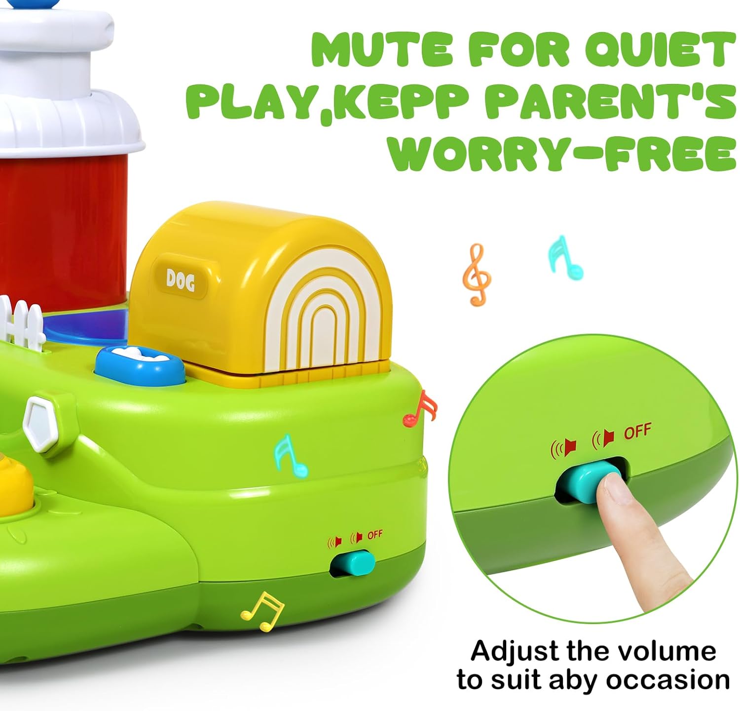 LINXUXIE Pop-up Animals Montessri Toys, Educational Music & Sorting Colors for Kids, Birthday Christmas Gifts for 1-3  3-5 5-8 Year Old