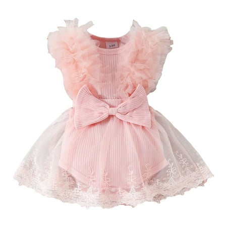 Yammkia Toddler Clothes For Girls Baby Girl Clothes Summer Outfits Set Ruffle Sleeve Romper and Floral Shorts With for 9M Pink