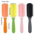 thumbnail image 5 of KCAHPAN 9 Row Cushion Nylon Hair Brush Travel Detangling Brush Comb for Separating, 5 of 14
