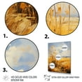 thumbnail image 3 of Designart "Golden Prairies Under a Bold Yellow and Blue Sky IV" Landscape & Nature Floater Framed Wall Decor, 3 of 7