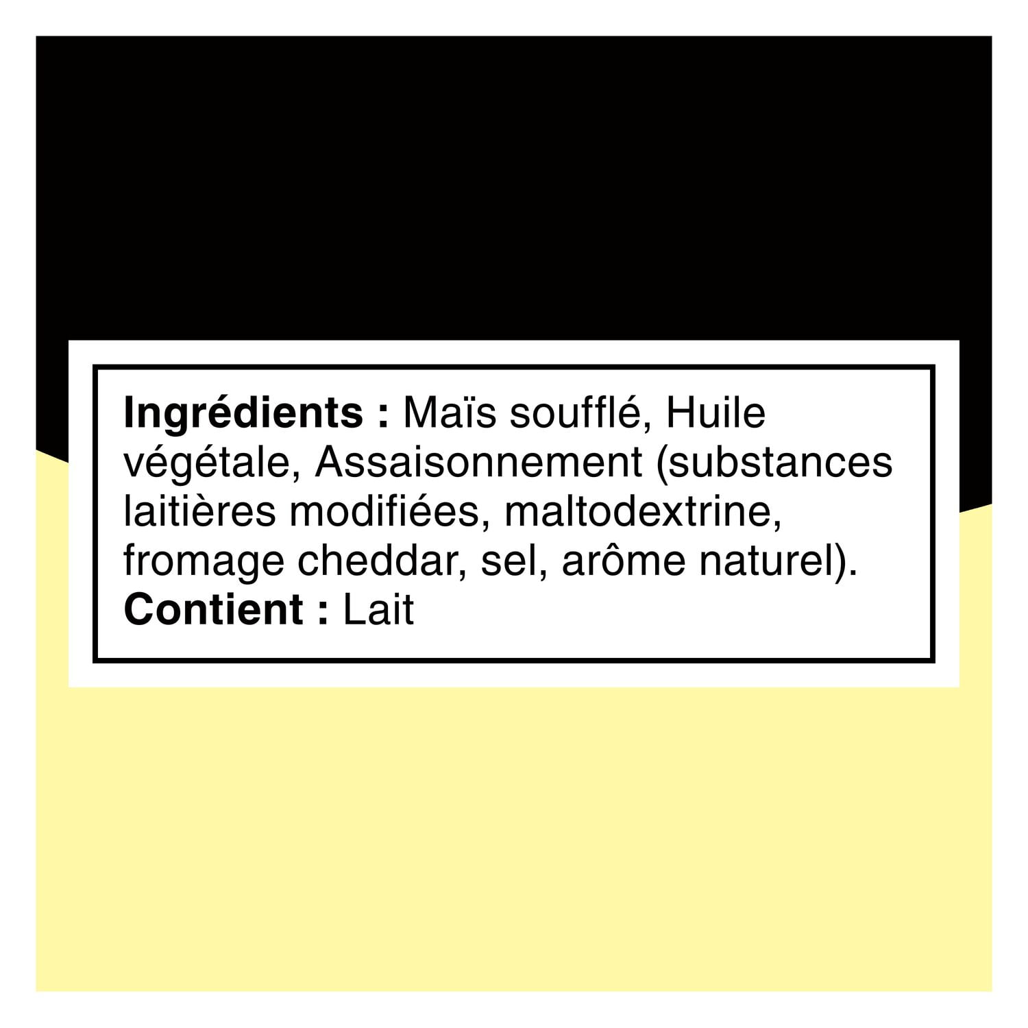 Maïs soufflé assaisonné Smartfood Cheddar blanc