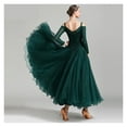 thumbnail image 3 of Ladies Latin Ballroom Modern Tango Waltz Dance Dress Long Standard Dress Competition Dresses, 3 of 11