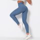 thumbnail image 4 of Gibobby Pantalones de Casuales Pantalones de cintura alta de cadera alta Pantalones de yoga de yoga ajustados elásticos tridimensionales para mujer(Azul， L), 4 of 5