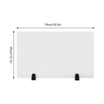 thumbnail image 2 of Fichiouy 2Pcs Desk Privacy Panel Frosted Acrylic Clamp-on Desk Partition Desk Dividers for Office Classrooms, 2 of 12